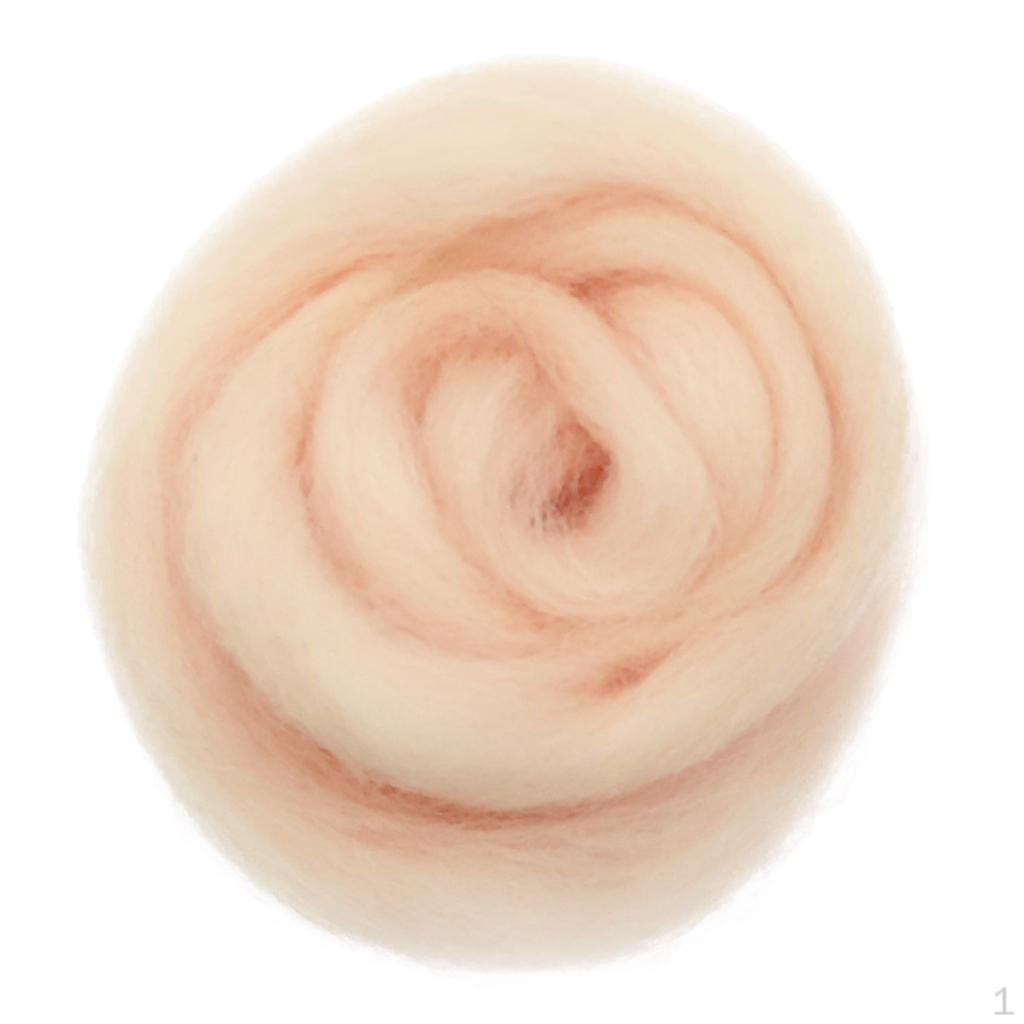10g Kammzugwolle Filzwolle Filzfaser Pink von Joom DACH