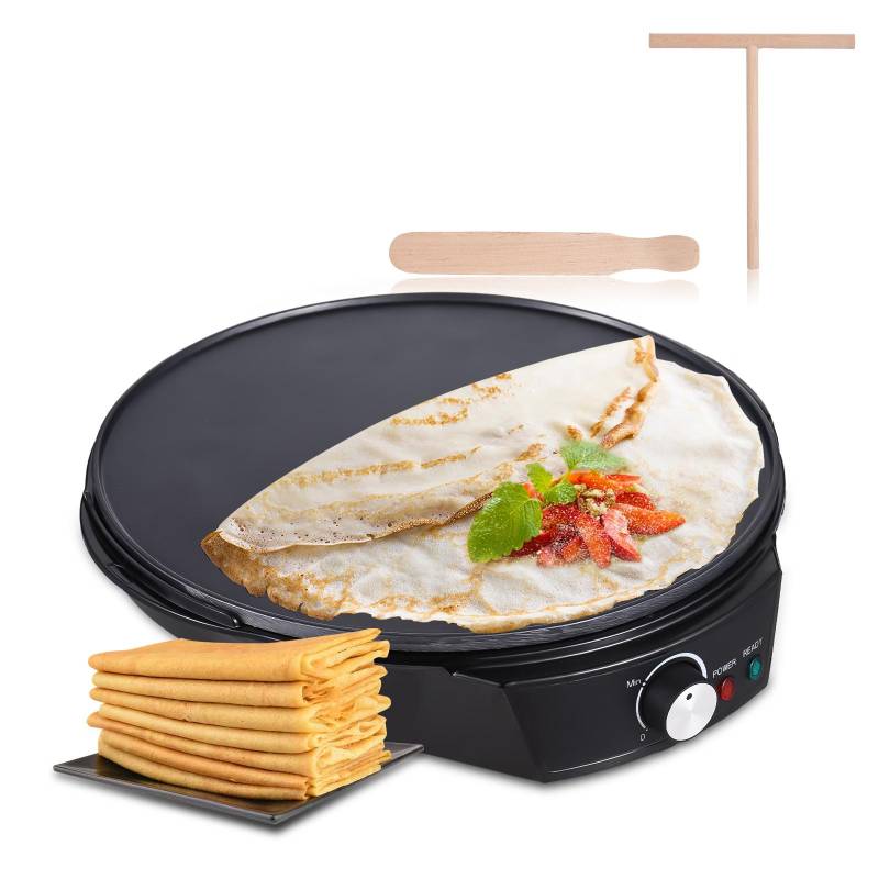 11 Zoll elektrischer Crêpe-Maker 1200 W 50–210 Grad Celsius Temperaturregelung Antihaft-Pfannkuchen US Plug schwarz von Joom DACH
