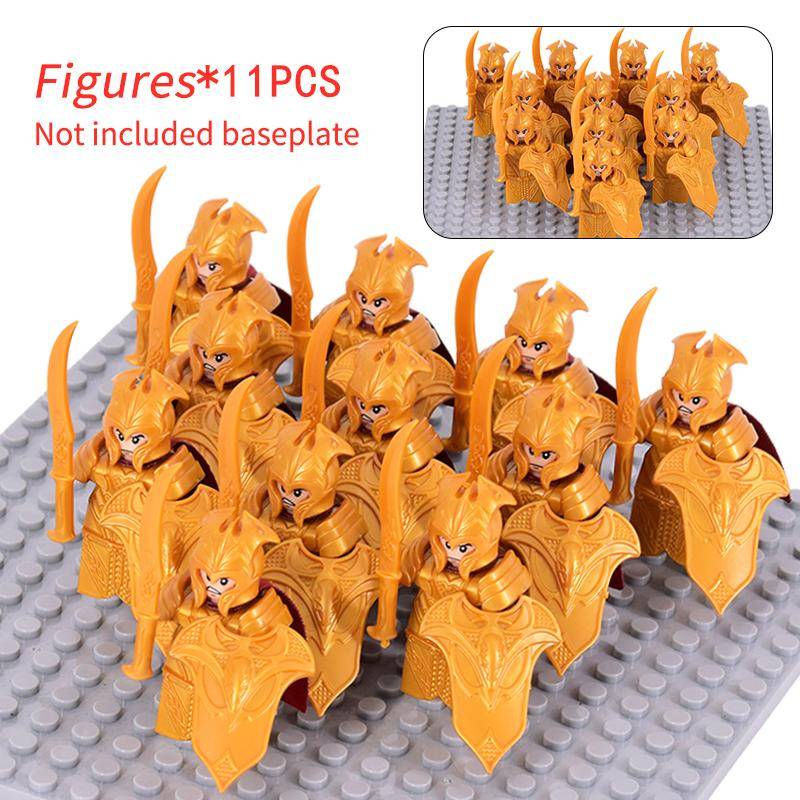 11 stücke Mittelalterlichen Elf Rohan soldaten Wache Armee der Herr der Ringe Action-figuren Mini Ziegel Puppe Montieren Bausteine MOC DIY Spielzeug für kinder geschenke von Joom DACH