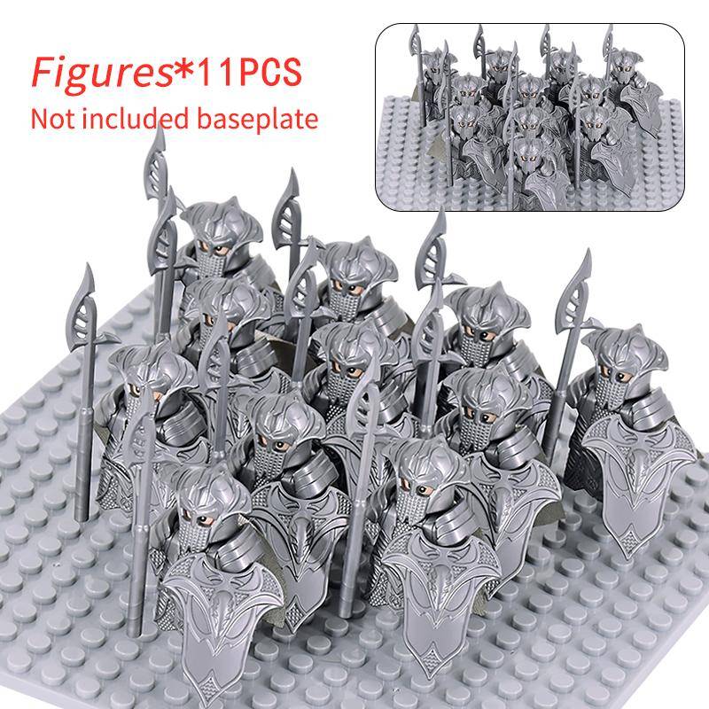 11 stücke Mittelalterlichen Elf Rohan soldaten Wache Armee der Herr der Ringe Action-figuren Mini Ziegel Puppe Montieren Bausteine MOC DIY Spielzeug für kinder geschenke von Joom DACH