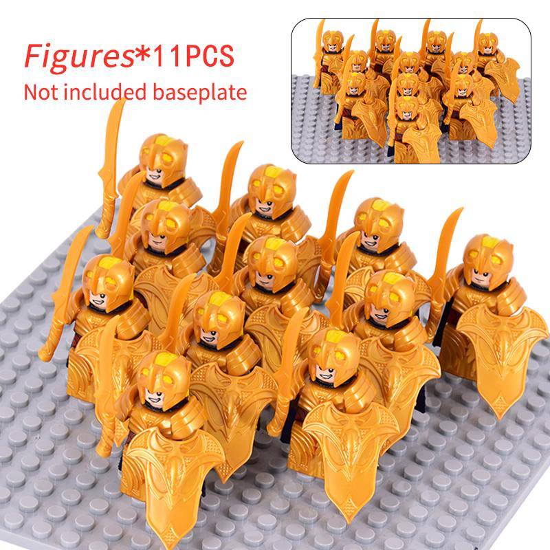11 stücke Mittelalterlichen Elf Rohan soldaten Wache Armee der Herr der Ringe Action-figuren Mini Ziegel Puppe Montieren Bausteine MOC DIY Spielzeug für kinder geschenke von Joom DACH