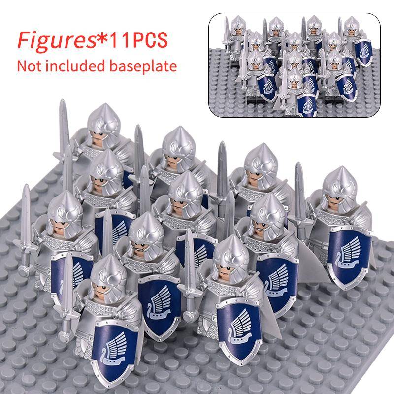 11 stücke Mittelalterlichen Elf Rohan soldaten Wache Armee der Herr der Ringe Action-figuren Mini Ziegel Puppe Montieren Bausteine MOC DIY Spielzeug für kinder geschenke von Joom DACH