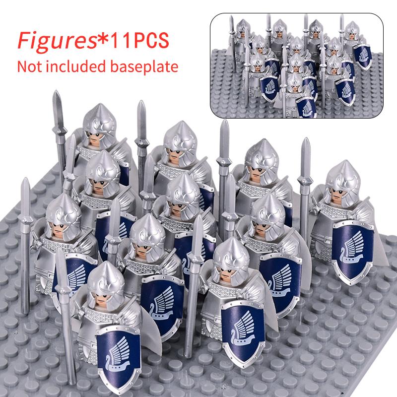 11 stücke Mittelalterlichen Elf Rohan soldaten Wache Armee der Herr der Ringe Action-figuren Mini Ziegel Puppe Montieren Bausteine MOC DIY Spielzeug für kinder geschenke von Joom DACH