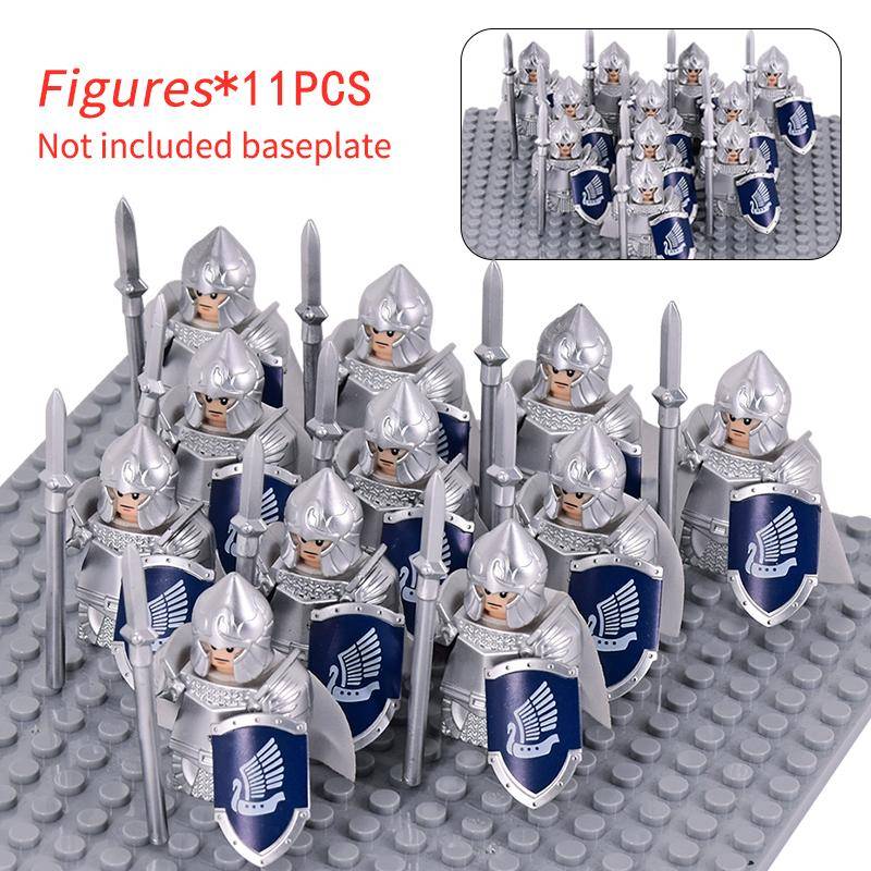 11 stücke Mittelalterlichen Elf Rohan soldaten Wache Armee der Herr der Ringe Action-figuren Mini Ziegel Puppe Montieren Bausteine MOC DIY Spielzeug für kinder geschenke von Joom DACH