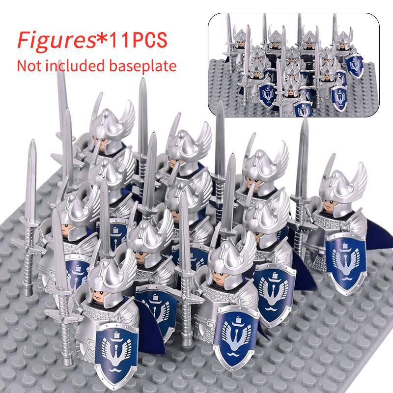 11 stücke Mittelalterlichen Elf Rohan soldaten Wache Armee der Herr der Ringe Action-figuren Mini Ziegel Puppe Montieren Bausteine MOC DIY Spielzeug für kinder geschenke von Joom DACH