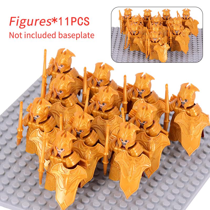 11 stücke Mittelalterlichen Elf Rohan soldaten Wache Armee der Herr der Ringe Action-figuren Mini Ziegel Puppe Montieren Bausteine MOC DIY Spielzeug für kinder geschenke von Joom DACH
