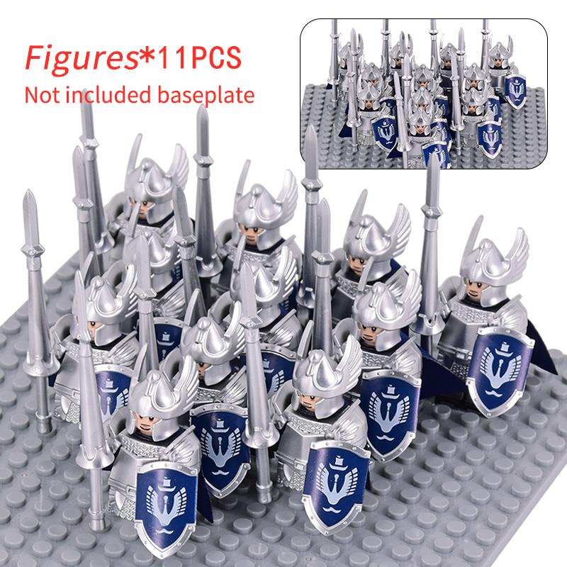 11 stücke Mittelalterlichen Elf Rohan soldaten Wache Armee der Herr der Ringe Action-figuren Mini Ziegel Puppe Montieren Bausteine MOC DIY Spielzeug für kinder geschenke von Joom DACH