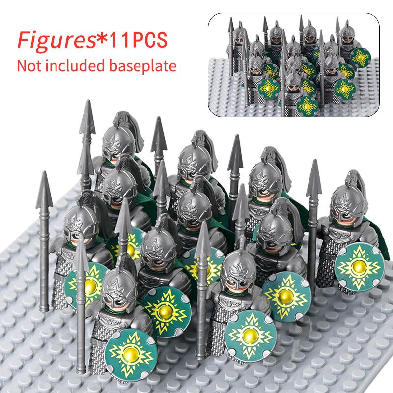 11 stücke Mittelalterlichen Elf Rohan soldaten Wache Armee der Herr der Ringe Action-figuren Mini Ziegel Puppe Montieren Bausteine MOC DIY Spielzeug für kinder geschenke von Joom DACH