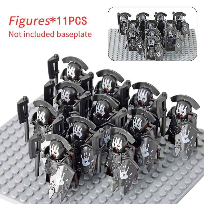 11 teile/los Film Serie Ork Uruk-hai Armee der herr der ringe Action-figuren Mini Ziegel Puppe Montieren Bausteine MOC DIY Spielzeug für kind geschenk von Joom DACH
