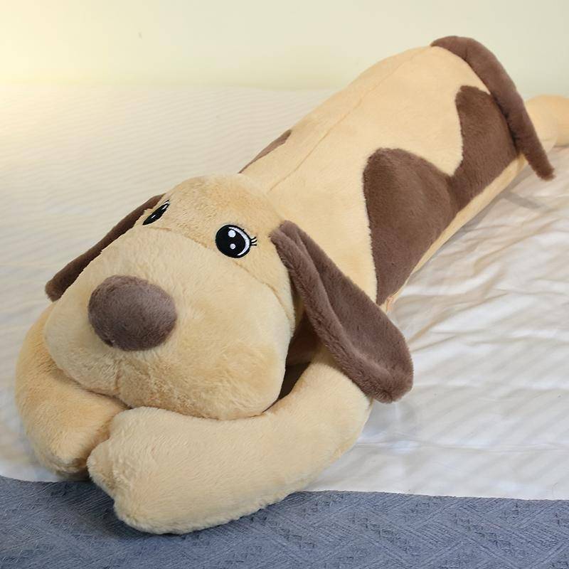 110/130cm Niedlicher Dicker Langohriger Hunde Plüschtier Gefüllt Weiches Tier Cartoon Kissen Liebliches Geschenk für Kinder Baby Kinder Gute Qualität 110cm von Joom DACH