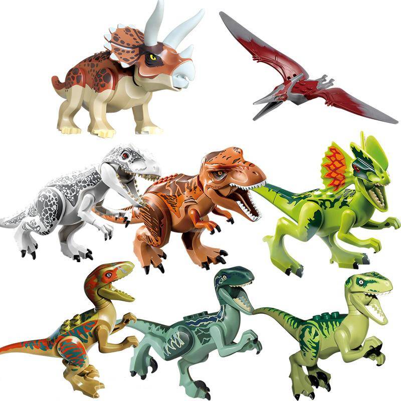 112 Stil 8 Stück/1 Set Dinosaurier Bausteine Spielzeug Steine Figuren Spielzeug Kinder Geburtstag Weihnachtsgeschenk 77001 von Joom DACH