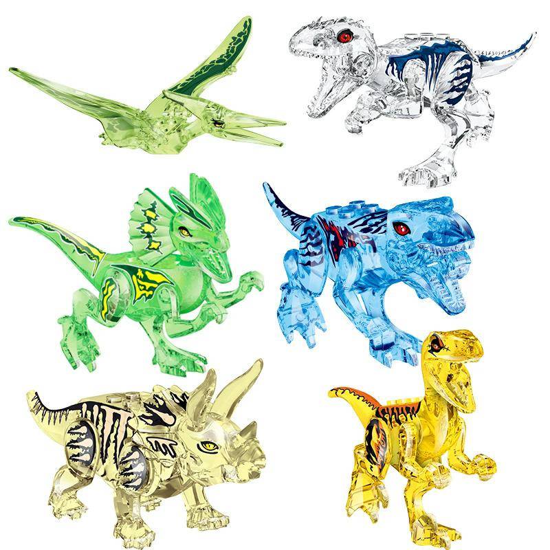 112 Stil 8 Stück/1 Set Dinosaurier Bausteine Spielzeug Steine Figuren Spielzeug Kinder Geburtstag Weihnachtsgeschenk 77034 von Joom DACH