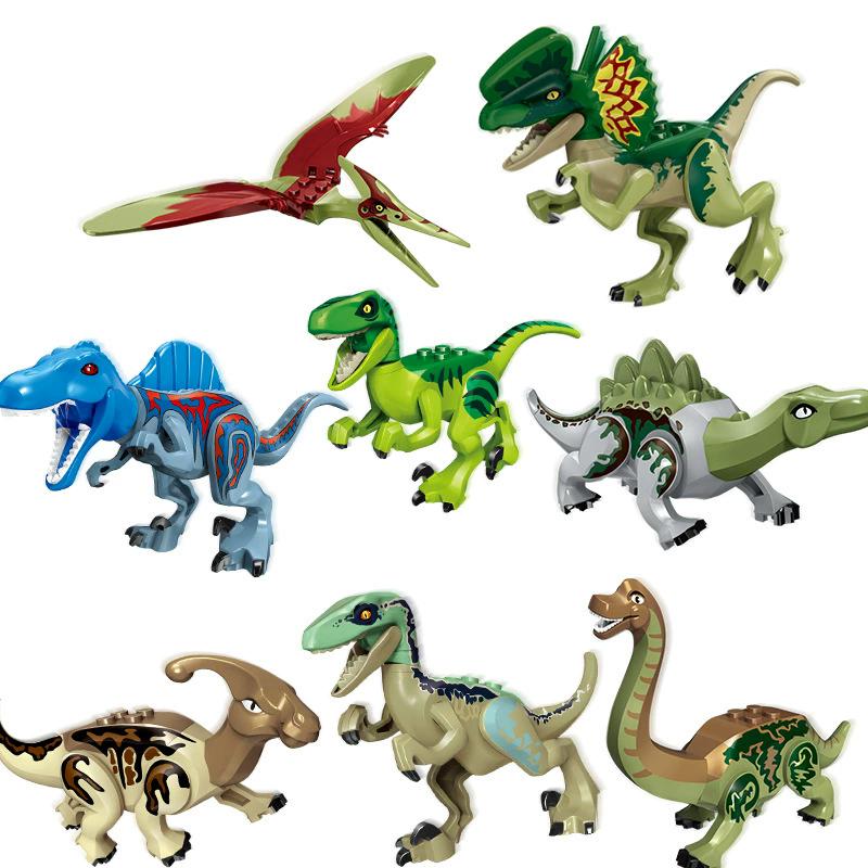 112 Stil 8 Stück/1 Set Dinosaurier Bausteine Spielzeug Steine Figuren Spielzeug Kinder Geburtstag Weihnachtsgeschenk 77043 von Joom DACH