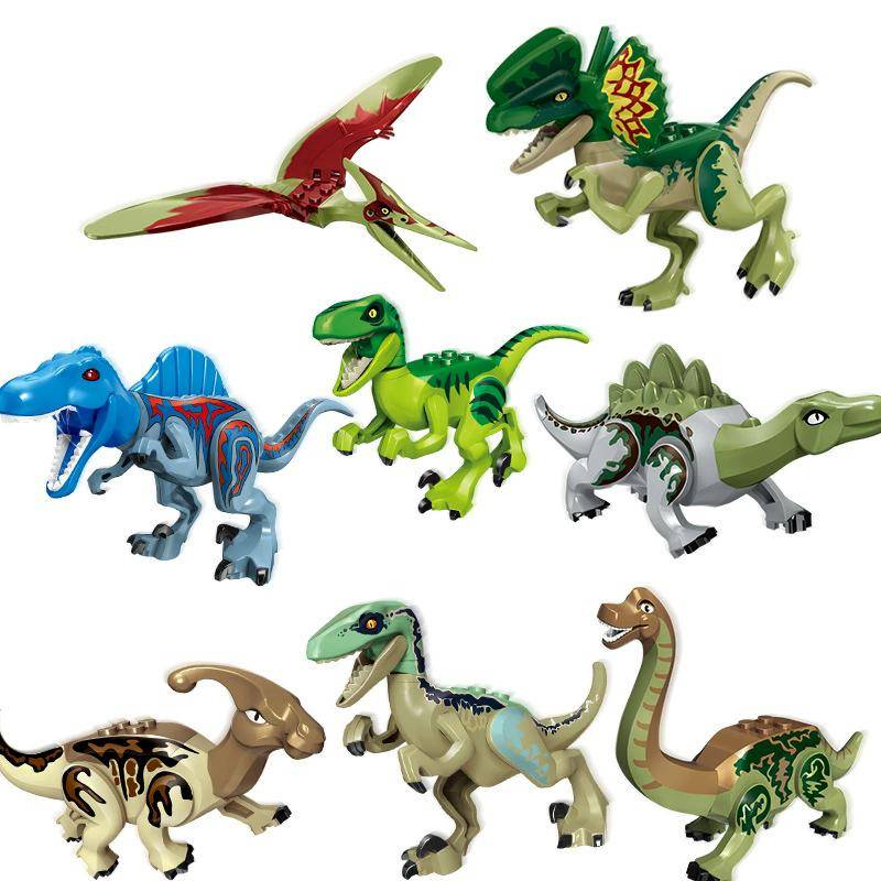 112 Stil 8 Stück/1 Set Dinosaurier Bausteine Spielzeug Steine Figuren Spielzeug Kinder Geburtstag Weihnachtsgeschenk 77043 von Joom DACH