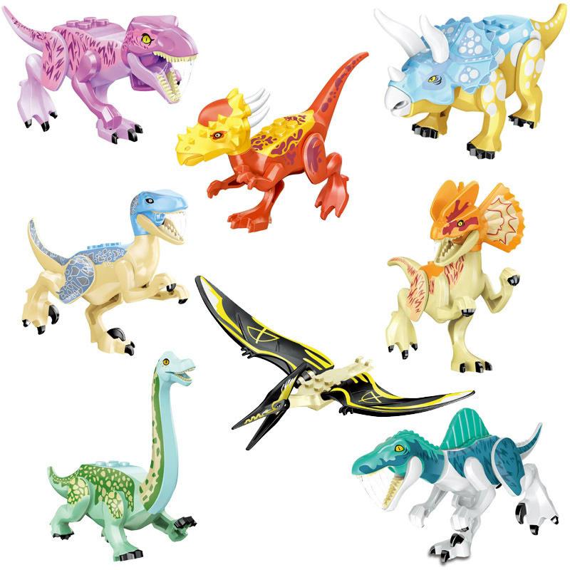 112 Stil 8 Stück/1 Set Dinosaurier Bausteine Spielzeug Steine Figuren Spielzeug Kinder Geburtstag Weihnachtsgeschenk 77087 von Joom DACH