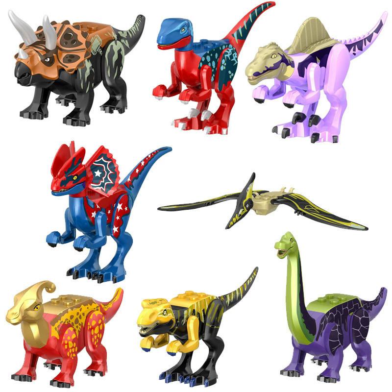 112 Stil 8 Stück/1 Set Dinosaurier Bausteine Spielzeug Steine Figuren Spielzeug Kinder Geburtstag Weihnachtsgeschenk 77099 von Joom DACH