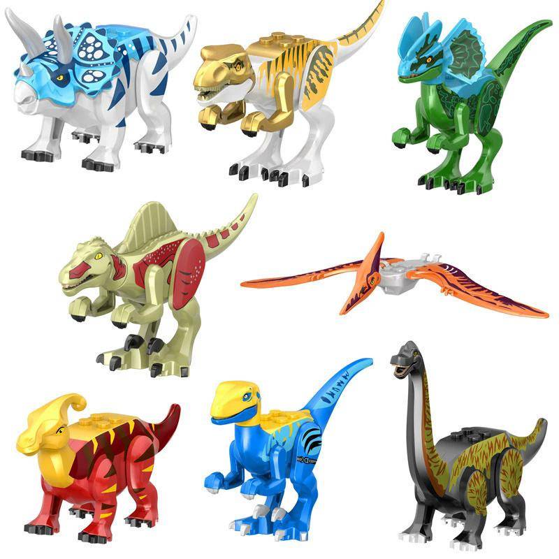 112 Stil 8 Stück/1 Set Dinosaurier Bausteine Spielzeug Steine Figuren Spielzeug Kinder Geburtstag Weihnachtsgeschenk 77100 von Joom DACH