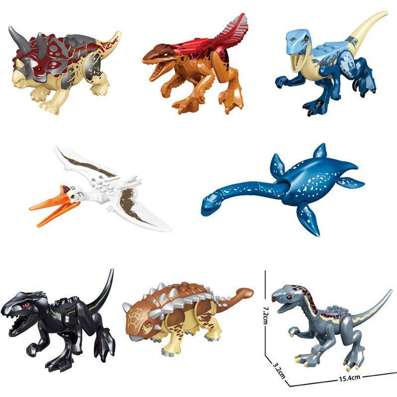 112 Stil 8 Stück/1 Set Dinosaurier Bausteine Spielzeug Steine Figuren Spielzeug Kinder Geburtstag Weihnachtsgeschenk 77119 von Joom DACH