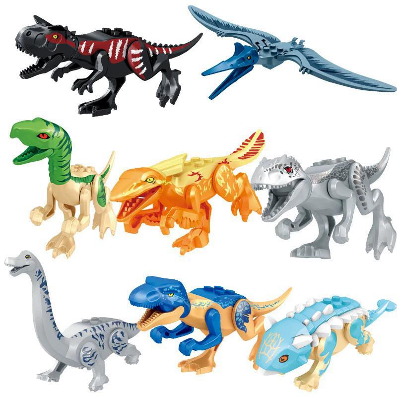 112 Stil 8 Stück/1 Set Dinosaurier Bausteine Spielzeug Steine Figuren Spielzeug Kinder Geburtstag Weihnachtsgeschenk 77148 von Joom DACH