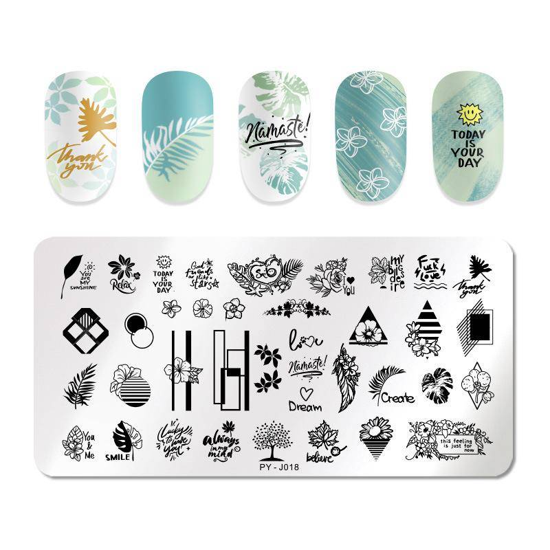 12*6cm Nail art Vorlagen Stempelplatte Design Blume Tier Glas Temperatur Spitze Stempel Vorlagen Platten Bild von Joom DACH