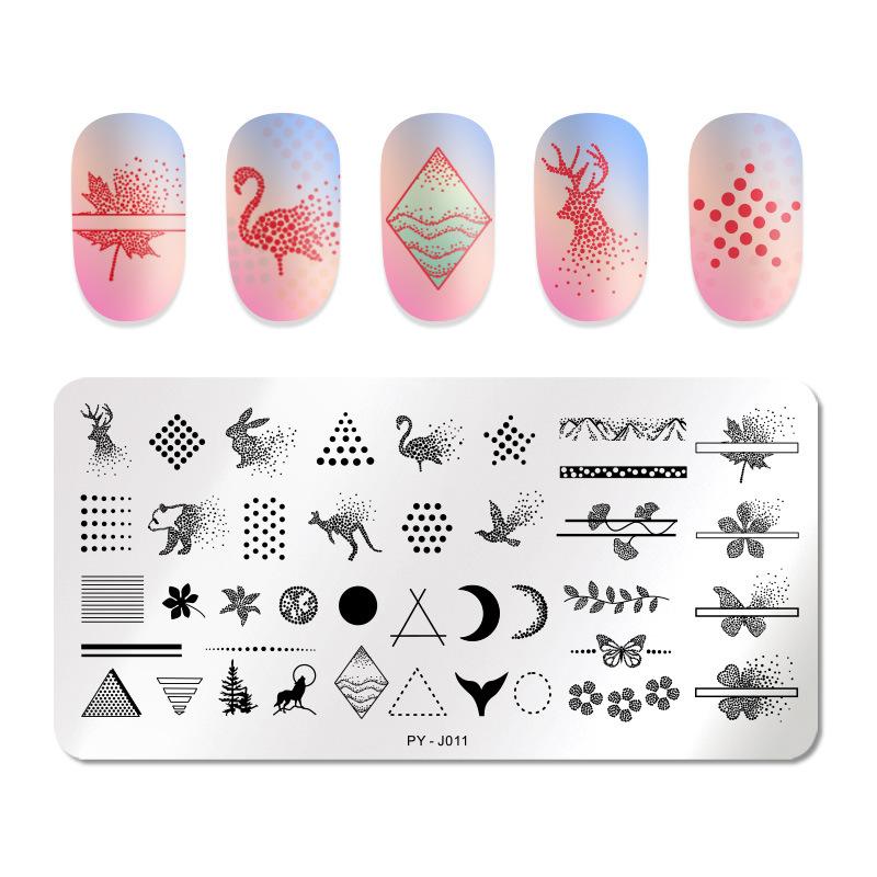 12*6cm Nail art Vorlagen Stempelplatte Design Blume Tier Glas Temperatur Spitze Stempel Vorlagen Platten Bild von Joom DACH