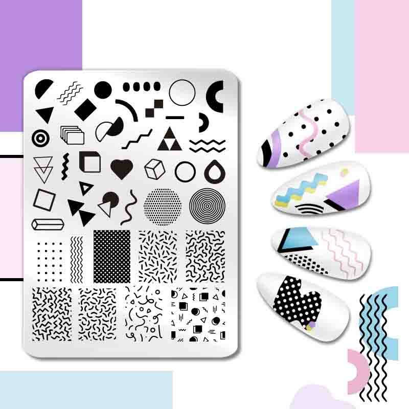 12*6cm Nail art Vorlagen Stempelplatte Design Blume Tier Glas Temperatur Spitze Stempel Vorlagen Platten Bild von Joom DACH