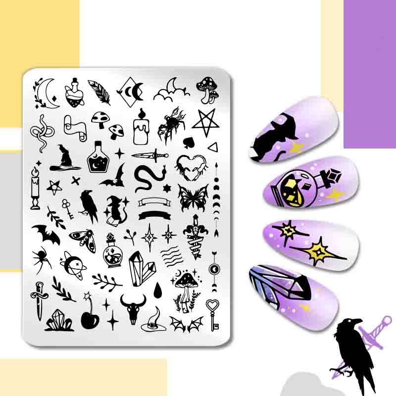 12*6cm Nail art Vorlagen Stempelplatte Design Blume Tier Glas Temperatur Spitze Stempel Vorlagen Platten Bild von Joom DACH