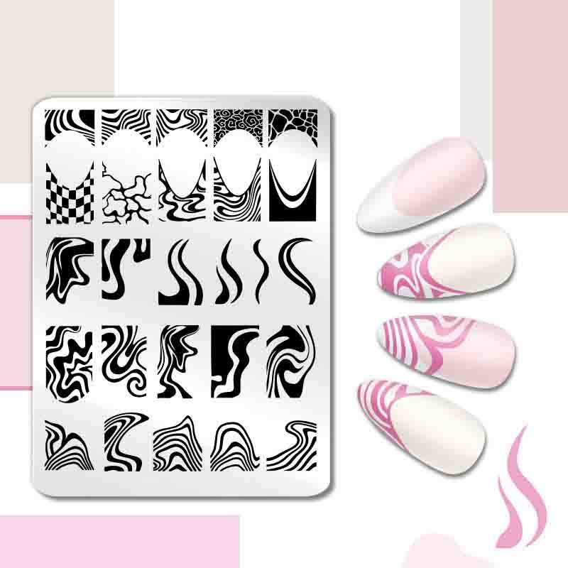 12*6cm Nail art Vorlagen Stempelplatte Design Blume Tier Glas Temperatur Spitze Stempel Vorlagen Platten Bild von Joom DACH