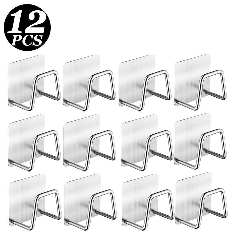 12/1 stücke Küche Edelstahl Spüle Schwämme Halter Haushalt Selbstklebende Ablauf Trocknen Rack Regal Lagerung Wand Haken Organizer von Joom DACH