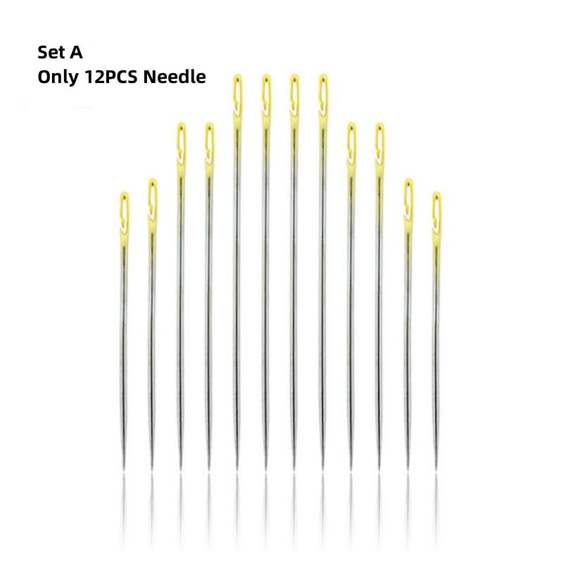 12/36 STÜCK Nähnadeln Mehrere Größen Seitliche Öffnung Edelstahl Stopfen Nähen Haushalt Handwerkzeuge Nähwerkzeuge und Zubehör von Joom DACH