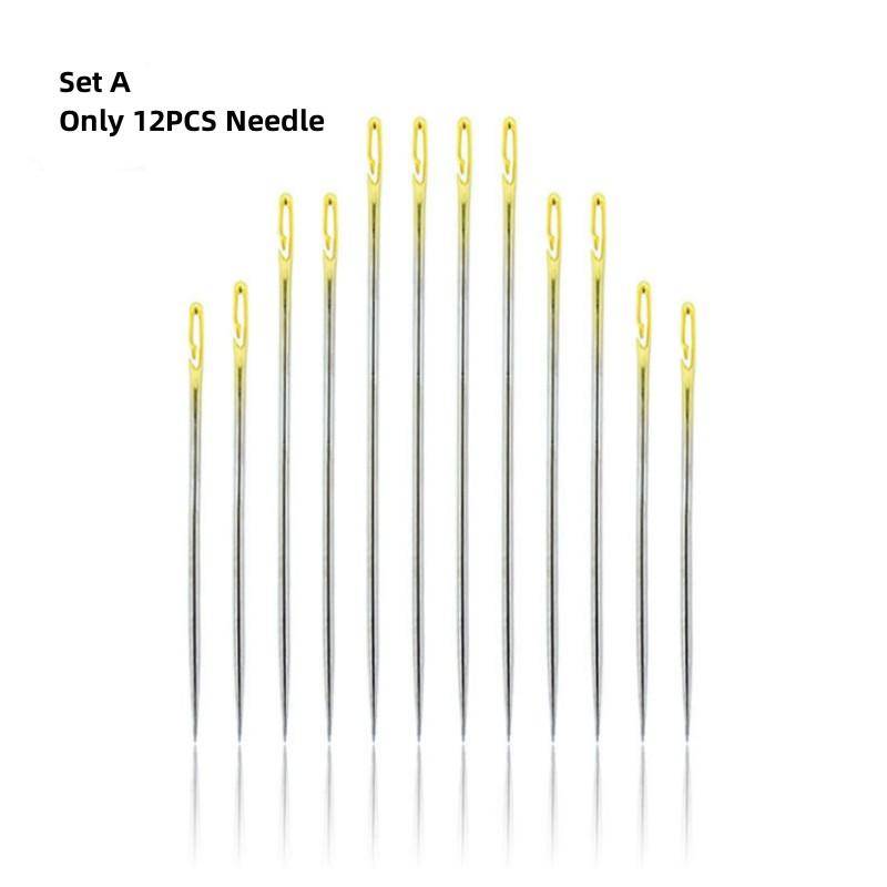 12/36 STÜCK Nähnadeln Mehrere Größen Seitliche Öffnung Edelstahl Stopfen Nähen Haushalt Handwerkzeuge Nähwerkzeuge und Zubehör von Joom DACH