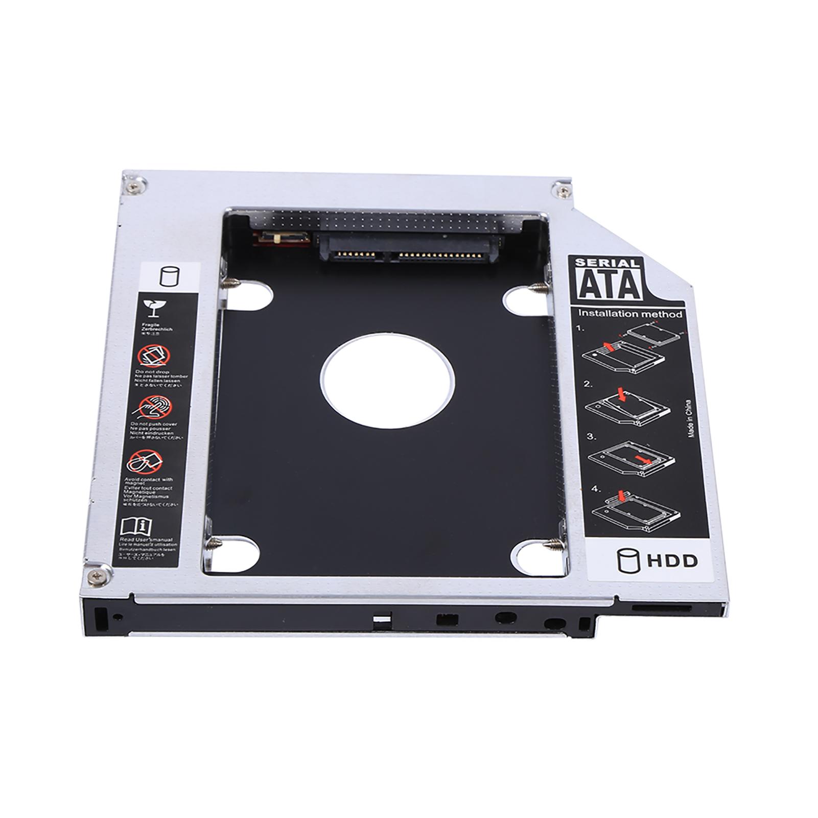 12,7 mm Aluminium SATA HDD SSD Gehäuse Festplatte Bay Caddy Optischer DVD-Adapter für Laptop von Joom DACH