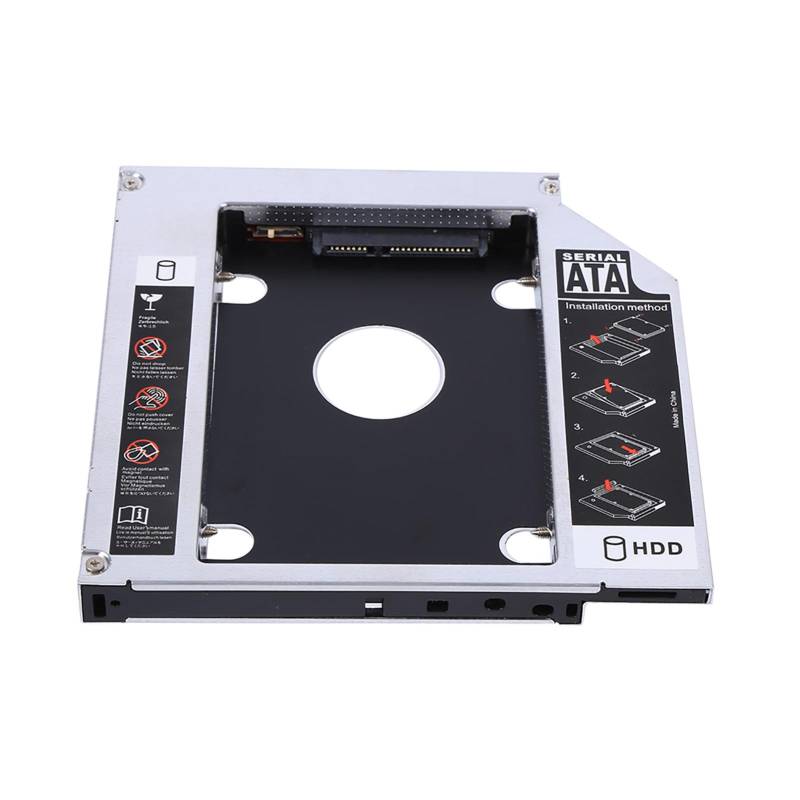 12,7 mm Aluminium SATA HDD SSD Gehäuse Festplatte Bay Caddy Optischer DVD-Adapter für Laptop von Joom DACH