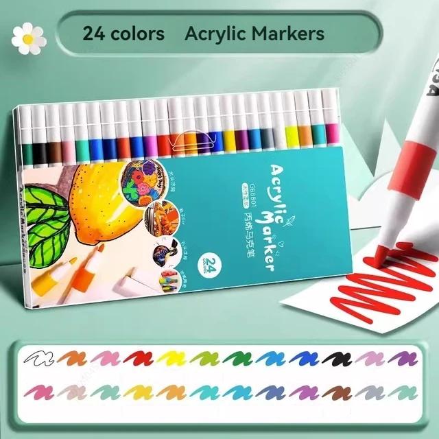 12–80 Farben Set Acrylfarbe Art Marker Pen Felsmalerei für Kinder Graffiti Stein Keramik Glas Holz DIY Handwerk Künstlerbedarf 24 Colors 12–80 Farben Set Acrylfarbe Art Marker Pen Felsmalerei für Kinder Graffiti Stein Keramik Glas Holz DIY Handwerk Künstlerbedarf 24 Colors von Joom DACH