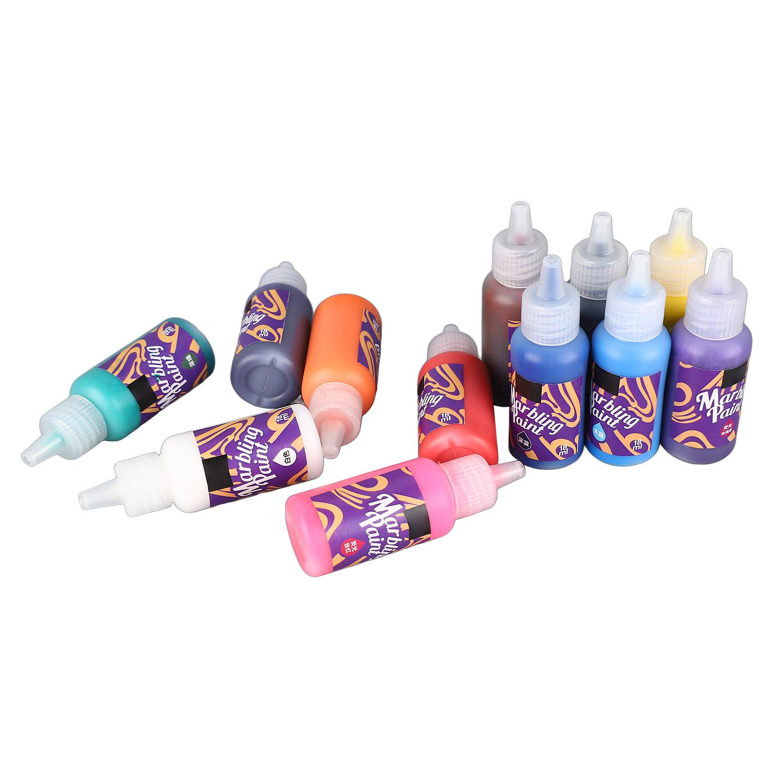 12 Farben Wasser Marmorierfarbe Set für Mädchen Jungen Marmorierfarbe Kunst Set für Kinder im Alter von 4-12 Jahren von Joom DACH