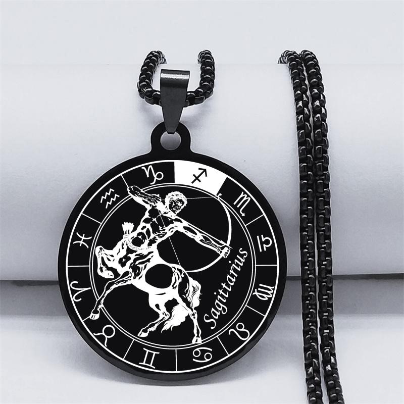 12 Konstellation Edelstahl Kette Halskette Frauen/Männer Silber Halskette Schmuck von Joom DACH