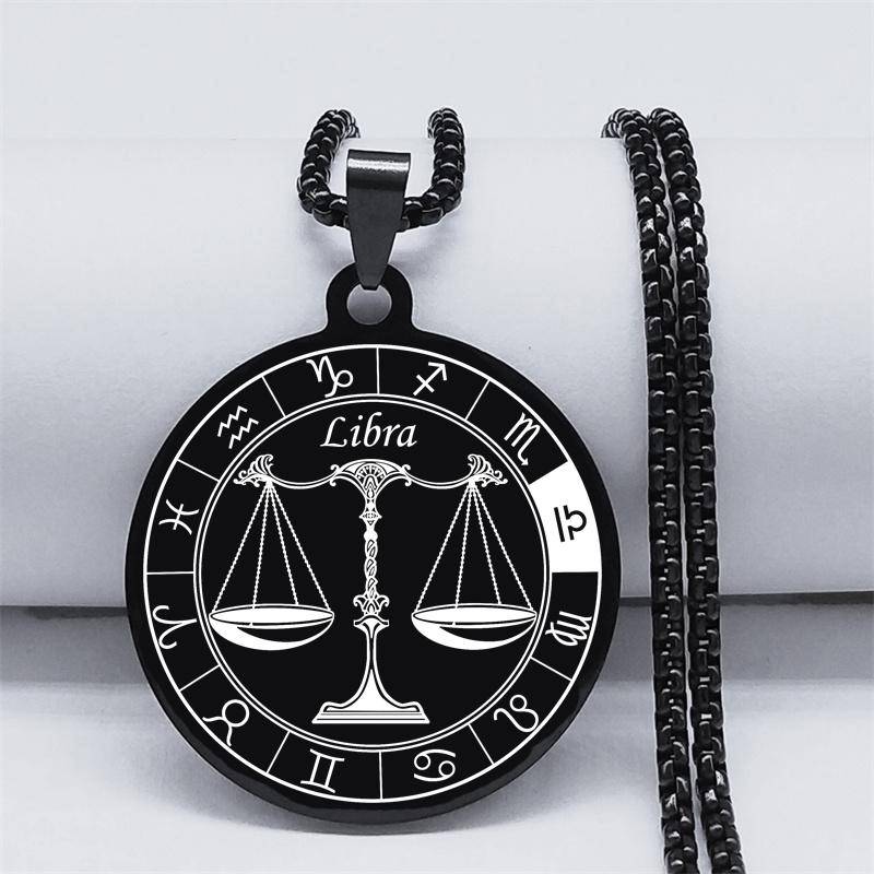 12 Konstellation Edelstahl Kette Halskette Frauen/Männer Silber Halskette Schmuck von Joom DACH