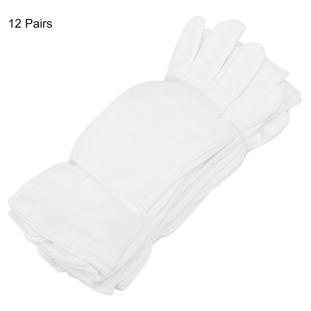 12 Paar Baumwollhandschuhe Schutzhandschuhe für Industrielle Landwirtschaftliche Hausarbeit VerwendungWeiß von Joom DACH