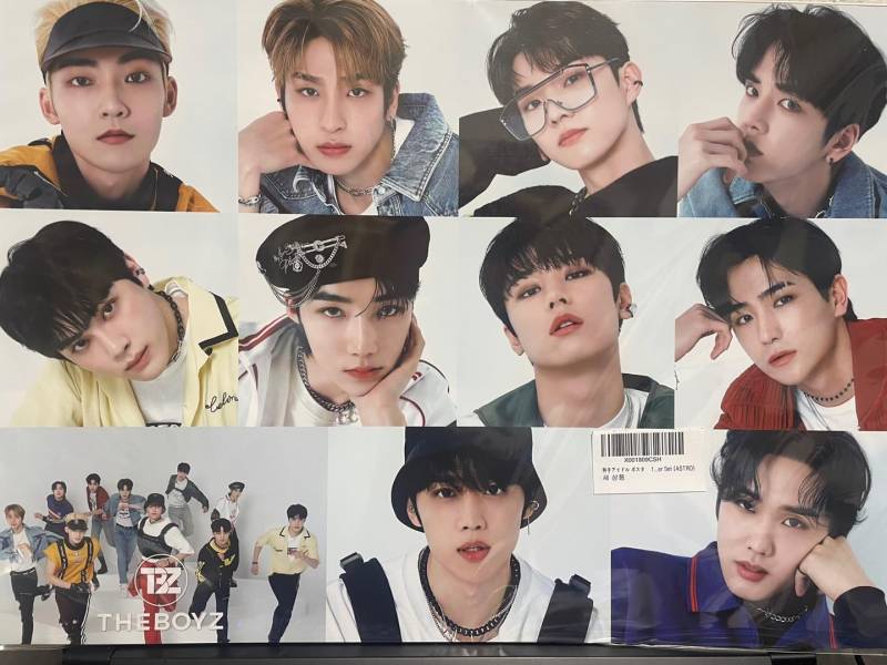 12 Poster 1 Sticker Set THEBOYZ PO + von Joom DACH