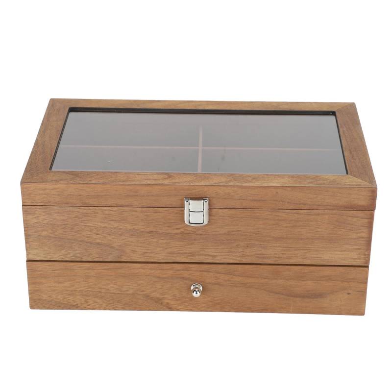 12 Slots Gläser Box Holz Doppel Schicht Gläser Display Fall Box Organizer Dekoration von Joom DACH