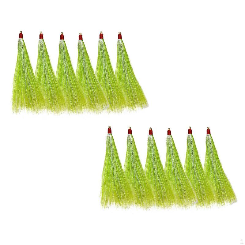 12 Stück Angel-Bucktail-Haar-Teaser, Köder-Ausrüstung, Bastelbedarf grün 12 Stück Angel-Bucktail-Haar-Teaser, Köder-Ausrüstung, Bastelbedarf grün von Joom DACH