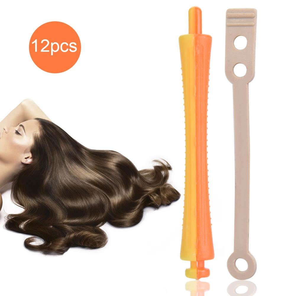 12 Stück Standard Haarwickler Hitzedauerwelle Wellenwickler Haarspange Lockenwickler mit Gummiband SH-3 SH-3 von Joom DACH