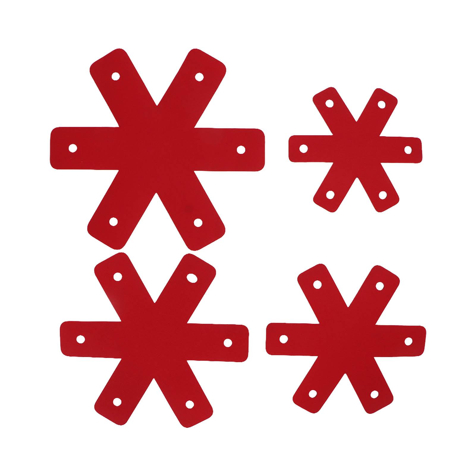 12 Stück Topf Pfannen Schützer Zuschneidbar Wiederverwendbar Waschbar Pfannen Stapelschutz für Teller Rot von Joom DACH