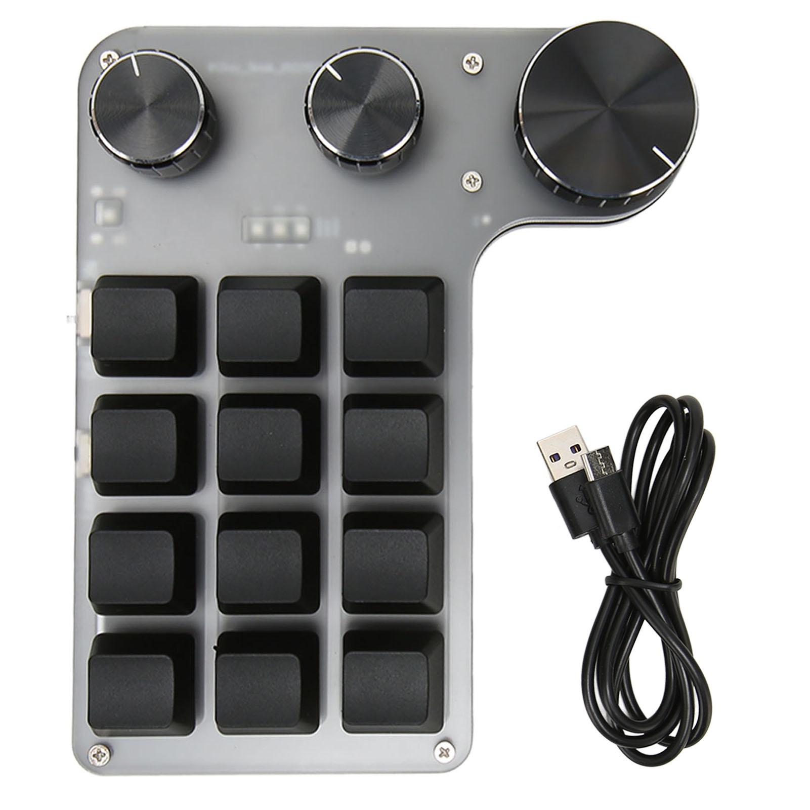 12 tasten 3 Knopf Mechanische Tastatur Rot Schalter Wasserdicht Staubdicht Volumen Control Multifunktionale Wired USB von Joom DACH