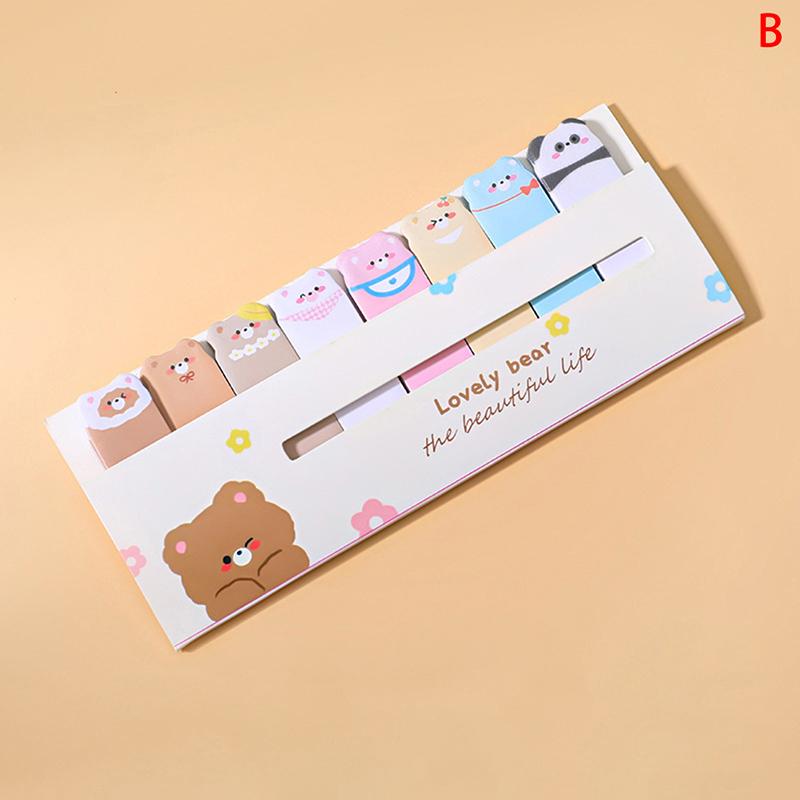 120 Blatt Kawaii-Tier-Haftnotizen, klassifizierter Index, Aufkleber, Etikett, Lesezeichen von Joom DACH