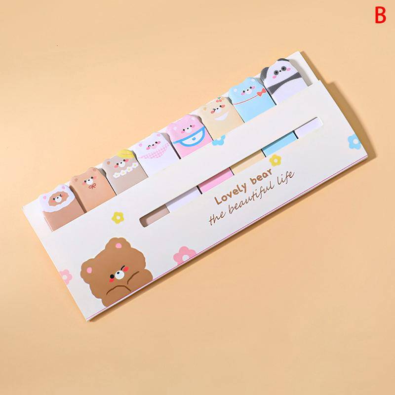 120 Blatt Kawaii-Tier-Haftnotizen, klassifizierter Index, Aufkleber, Etikett, Lesezeichen von Joom DACH