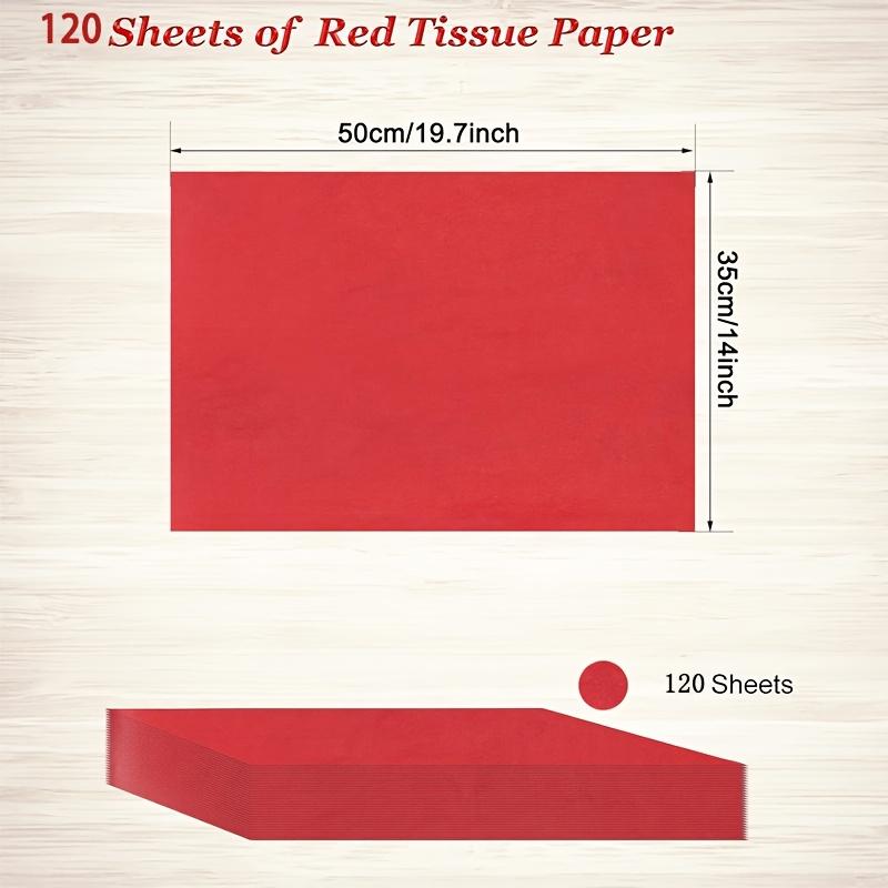 120 Blatt rotes Seidenpapier, rotes Geschenkpapier, Großpackung für Weihnachten, Hochzeiten, Geburtstagsfeiern, DIY-Projekte, Verpackungen, Basteln, Dekor 120 Sheets von Joom DACH