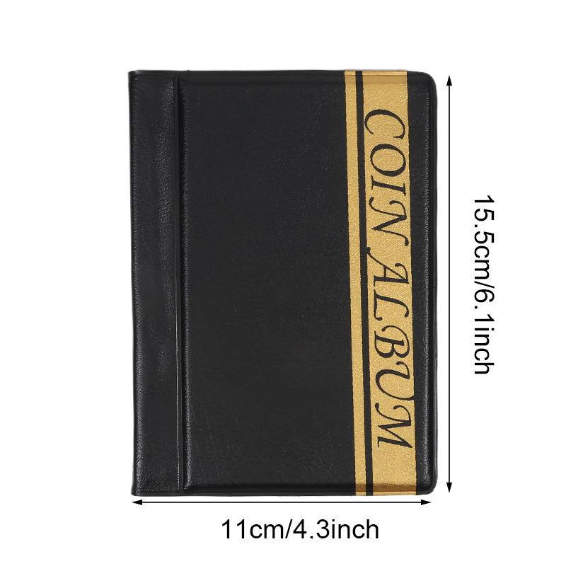 120 Fächer Münzsammlungsalbum Buch Für Gedenk-Pennys Aufbewahrungsorganizer Mit Klarsichthüllen Perfekt Für Münzsammler Und Numismatische Geschenke One Size schwarz von Joom DACH