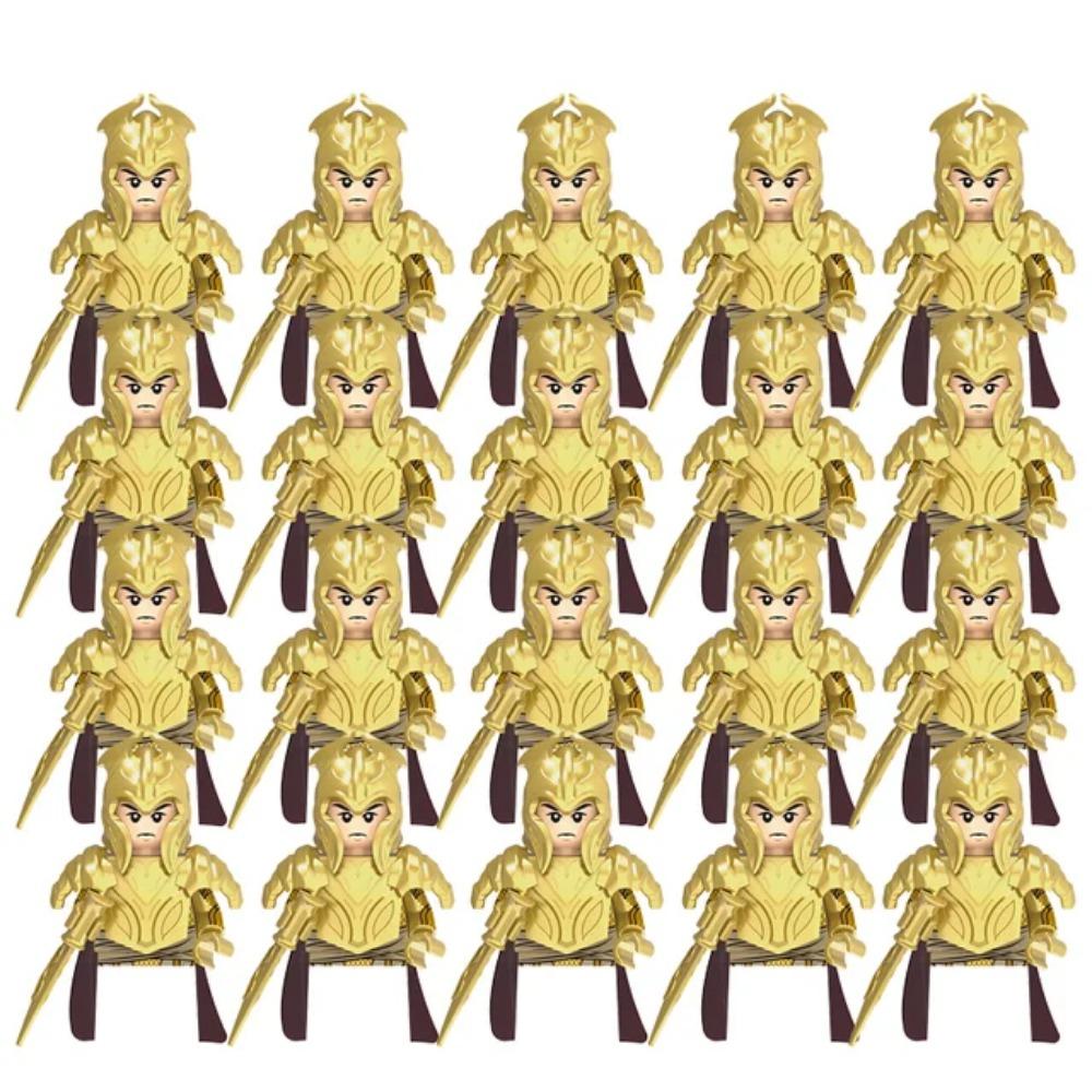 12CM 20 Stück Mittelalterliche Militär Herr der Elfengarde Armee Orks Zwerge Krieger Die Ringe Kinder Mini Zusammengebaut Baustein Figuren von Joom DACH