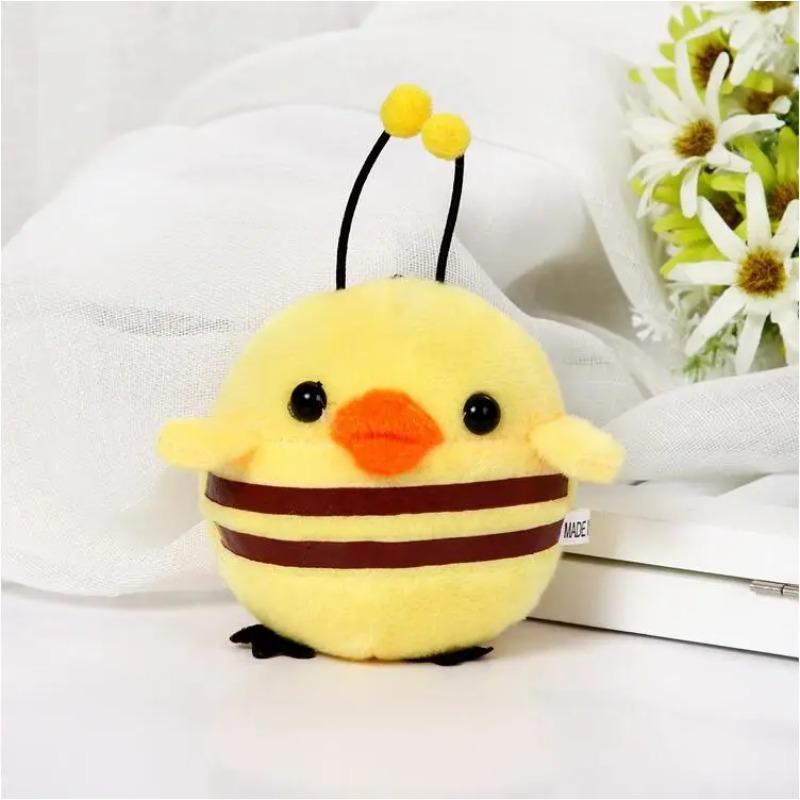 12CM Kreative Shark Bee Plüsch Spielzeug Kleine Puppe Keychain Student Rucksack Zubehör Greifen Geschenk Für Mädchen Geschenk von Joom DACH